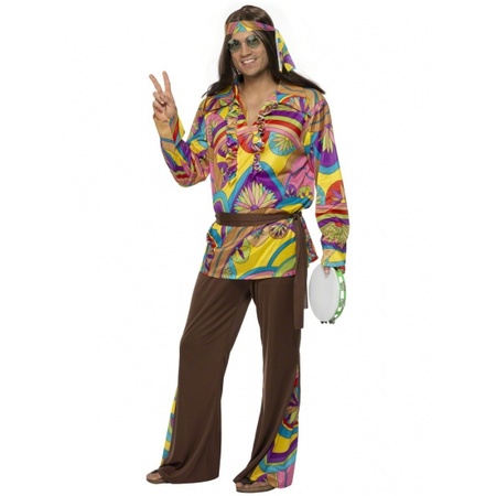 Heren Hippie kleding carnaval