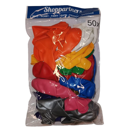 Colored balloons 50 pcs