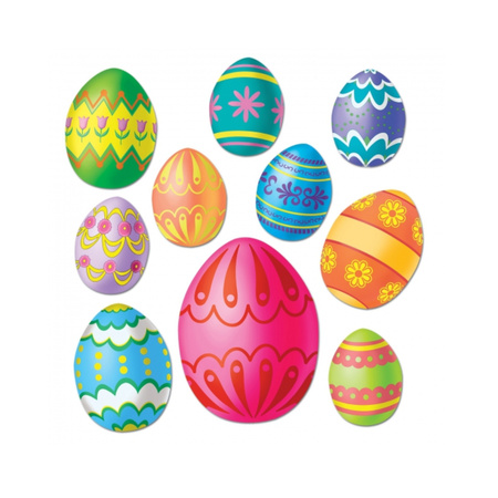 Easter egg decoration 10x pcs