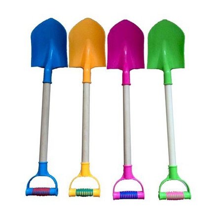 Coloured toy shovel 55 cm