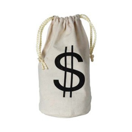 Money bag dollar 16 x 23 cm