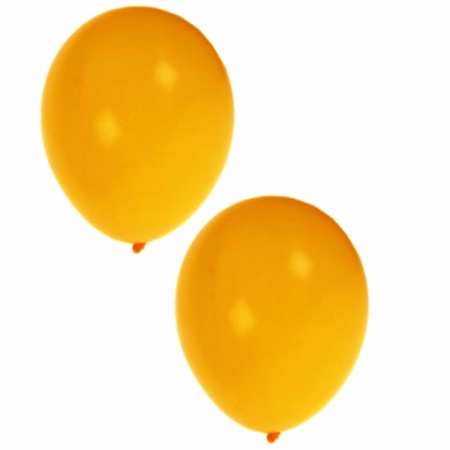Decoratie ballonnen geel 100 stuks