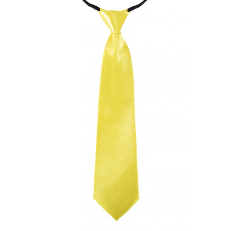 Yellow tie 40 cm fancy dress accessory for women/men