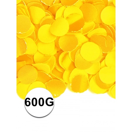 600 gram confetti color yellow