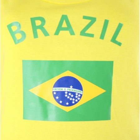 Mouwlose shirts met vlag van Brazilie dames