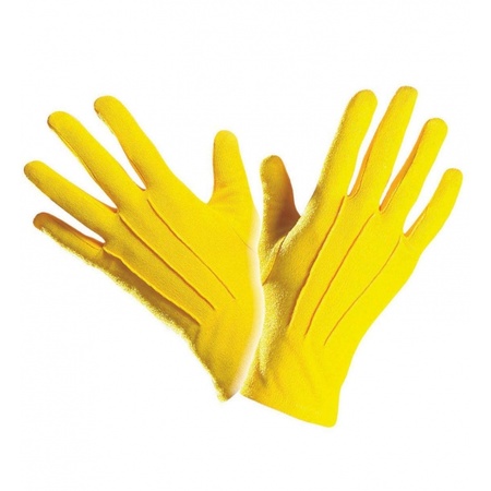 Handschoenen in het geel