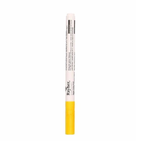 Yellow textile marker with fine point