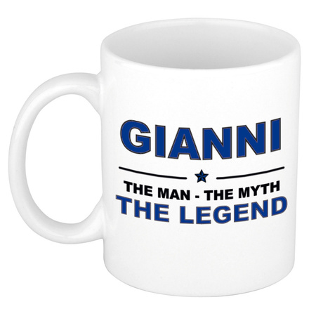 Gianni The man, The myth the legend collega kado mokken/bekers 300 ml