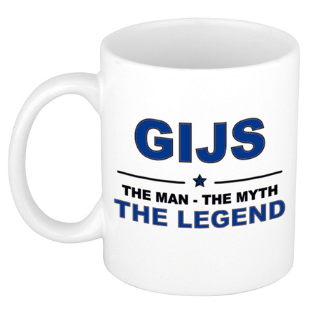 Gijs The man, The myth the legend collega kado mokken/bekers 300 ml