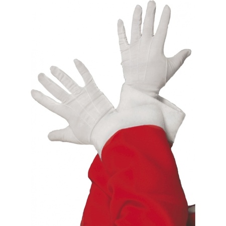 magician short white gloves