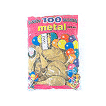 100 Carnavals ballonnen in goudkleur