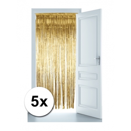 Gouden versiering voor de deur 5 st