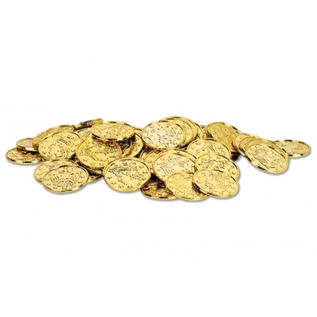 Gold treasure chest coins 100 pieces