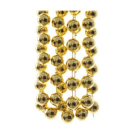 Gold XXL beaded garlands 270 cm party decorations