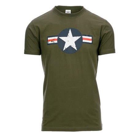 Katoenen USAF logo shirts voor heren