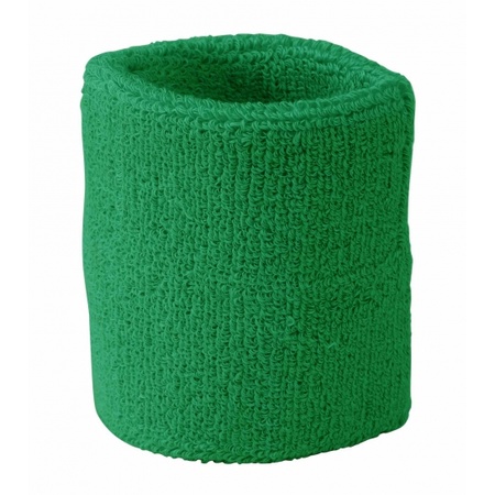 Green wrist sweatband