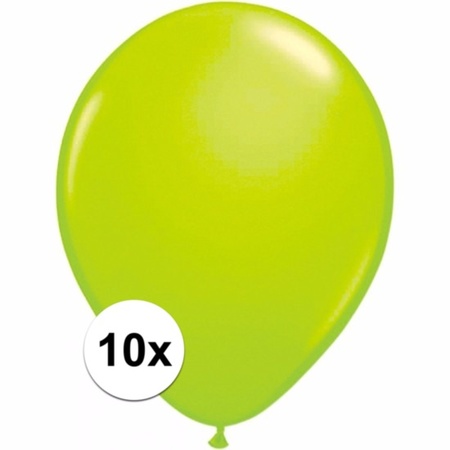 Groene decoratie ballonnen 10 stuks
