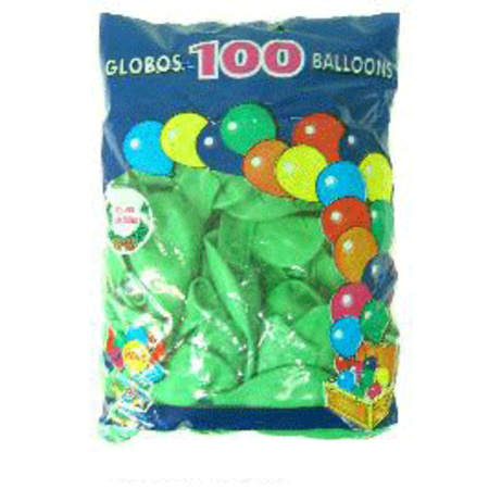 Decoratie ballonnen groen 100 st