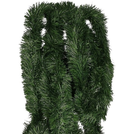 Green pine party garland 5 m