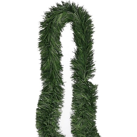 Green pine party garland 5 m
