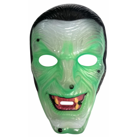 Griezelig groene heksen masker