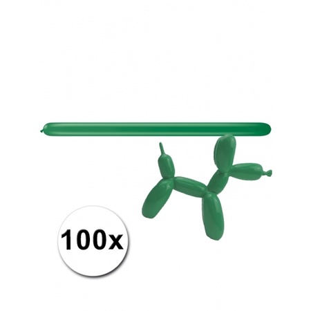 Green modeling balloons 100x