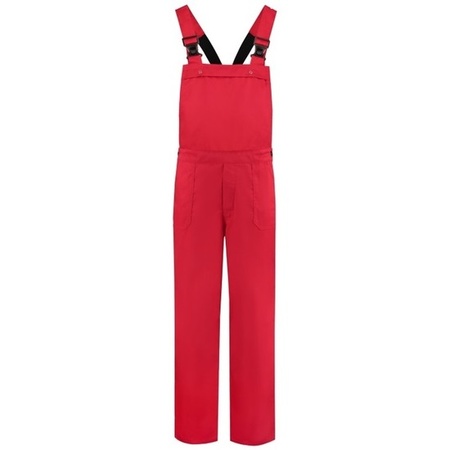 Big size red dungarees for adults