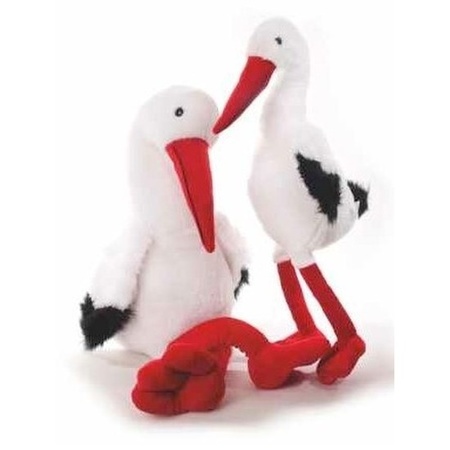 Plush stork toy animal 41 cm
