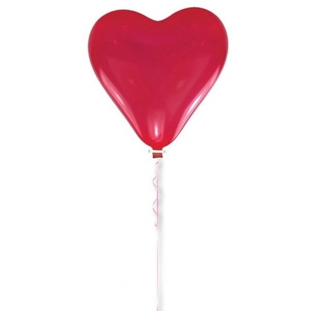 Grote rode hartjes ballon 60 cm