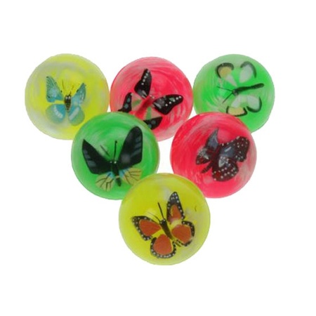 Bouncy ball with butterfly 4,5 cm