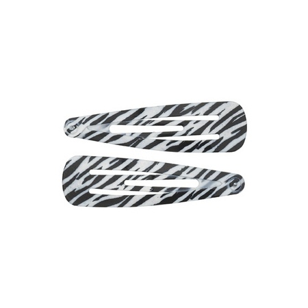 Hair clip zebra print