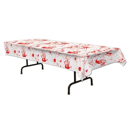Horror tablecloth with blood 275 x 135 cm
