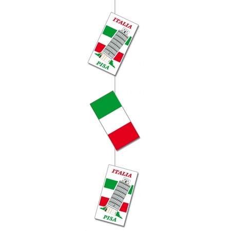 Hangslinger decoratie thema Italie 100 cm van karton