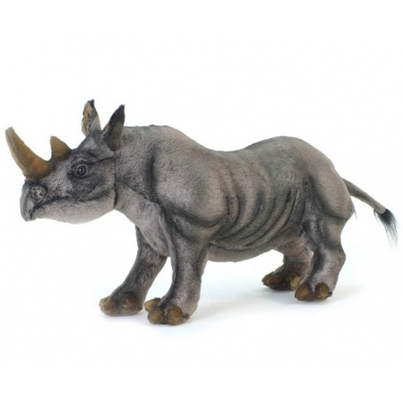 Plush black rhino 46 cm