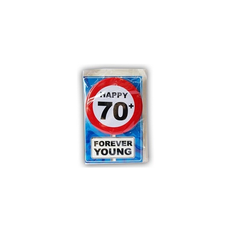 Happy Birthday leeftijd kaart 70 jaar