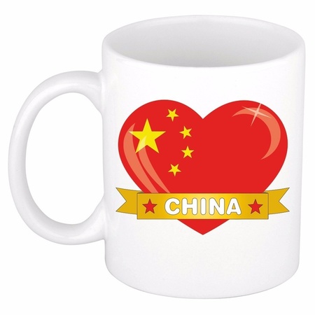 Heart China mug 300 ml