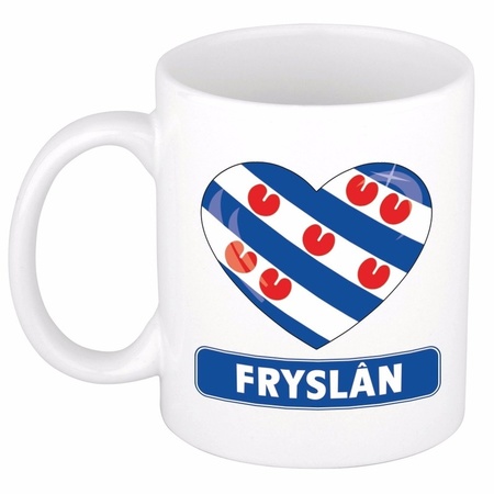 Heart flag Friesland mug 300 ml