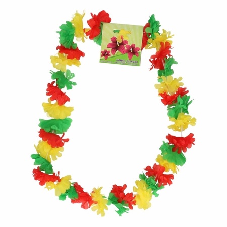 Red/yellow/green hawaii wreath