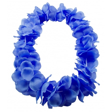 Toppers - Hawaii kransen bloemen slingers neon blauw