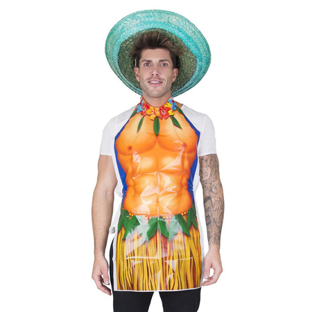 Hawaii apron with muscles