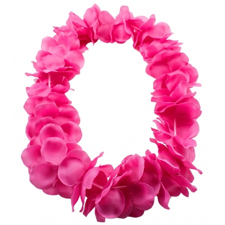 Toppers - Hawaii garland neon pink