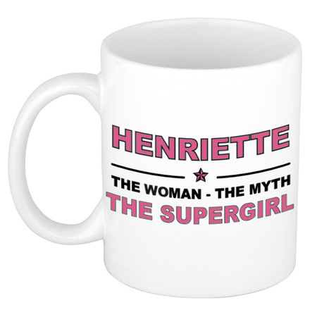 Henriette The woman, The myth the supergirl collega kado mokken/bekers 300 ml