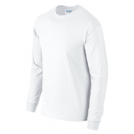Witte t-shirts lange mouwen top kwaliteit