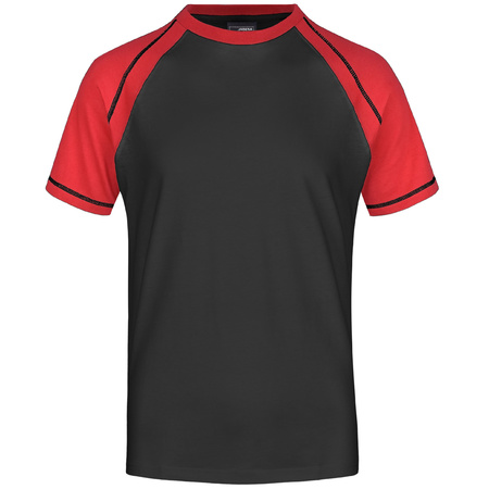 T-shirt black/red for men