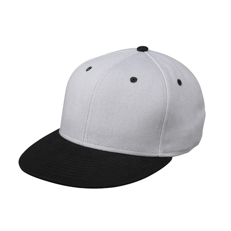 Hippe baseball cap in zilver/zwart