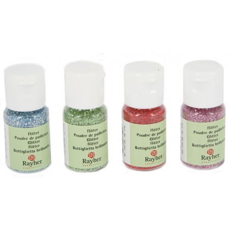 Hobby material pink glitters 10 ml