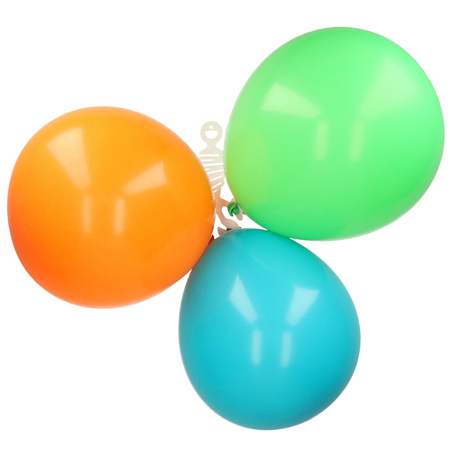 Hanger for 3 balloons - transparent - plastic - reusable