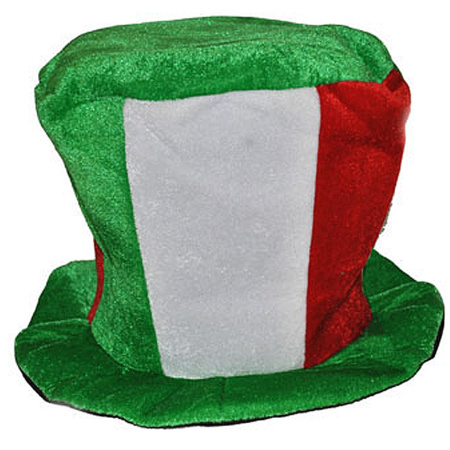 Hoge fluwelen hoed Italie/Hongarije