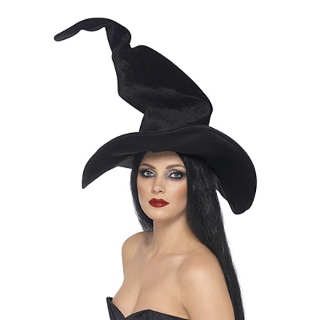 Black twisty witch hat