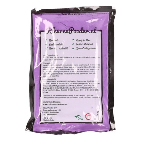 Purple Holi color powder